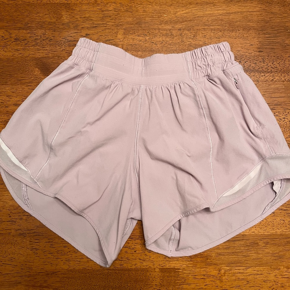 lululemon light purple shorts